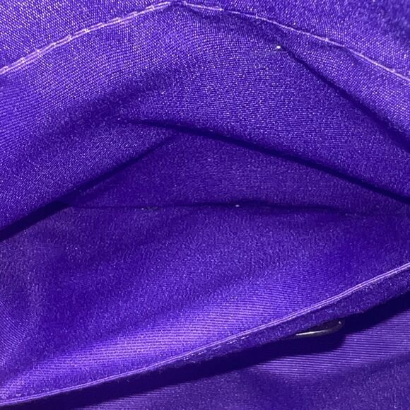 Coach Mini Ruby Cross Body Cross Grain Leather Bag -Purple Iris - $295 Excellent - Picture 9 of 11